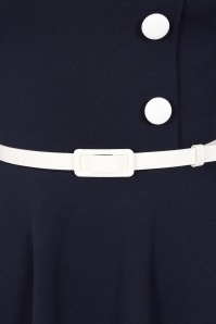 Vintage Chic for Topvintage - Topvintage exclusive ~ Betty swing jurk in navy 2