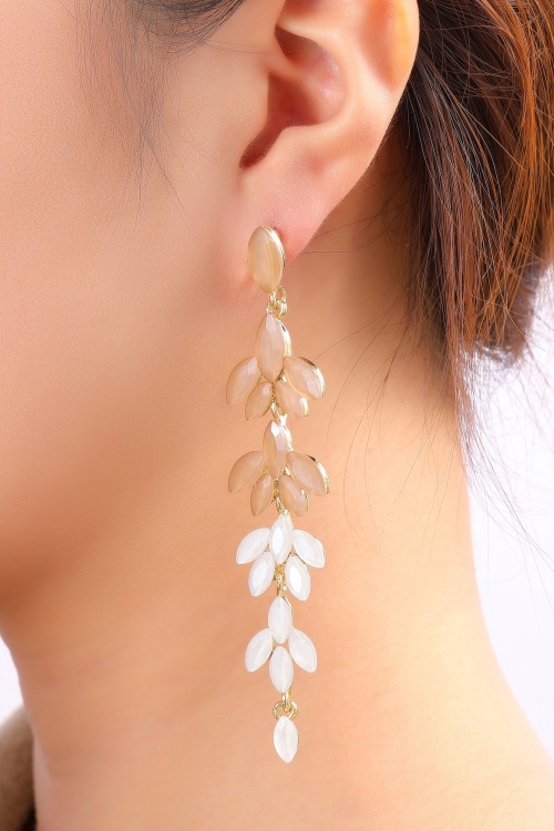 Day&Eve by Go Dutch Label - Blushfall Stone Dangle oorbellen