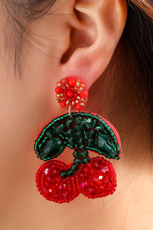 Day&Eve by Go Dutch Label - Cheeky Cherry oorbellen