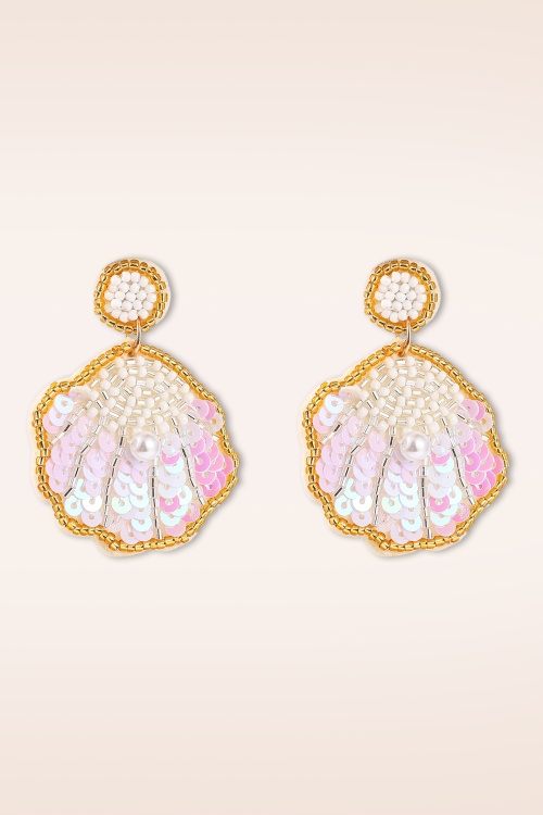 Day&Eve by Go Dutch Label - Sequin Siren Shell oorbellen 2