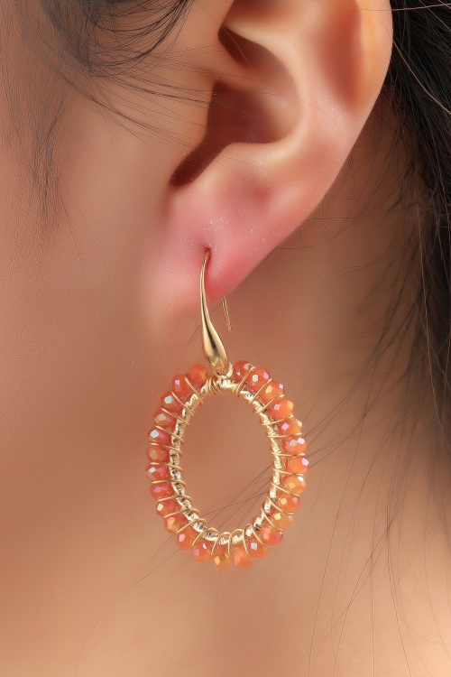 Day&Eve by Go Dutch Label - Coral Crush oorbellen