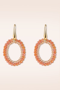 Day&Eve by Go Dutch Label - Coral Crush oorbellen 2