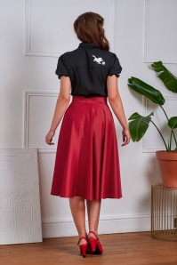 Banned Retro - Legacy swing rok in rood 2