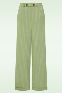 Banned Retro - Bonnie Rope pantalon in groen 3