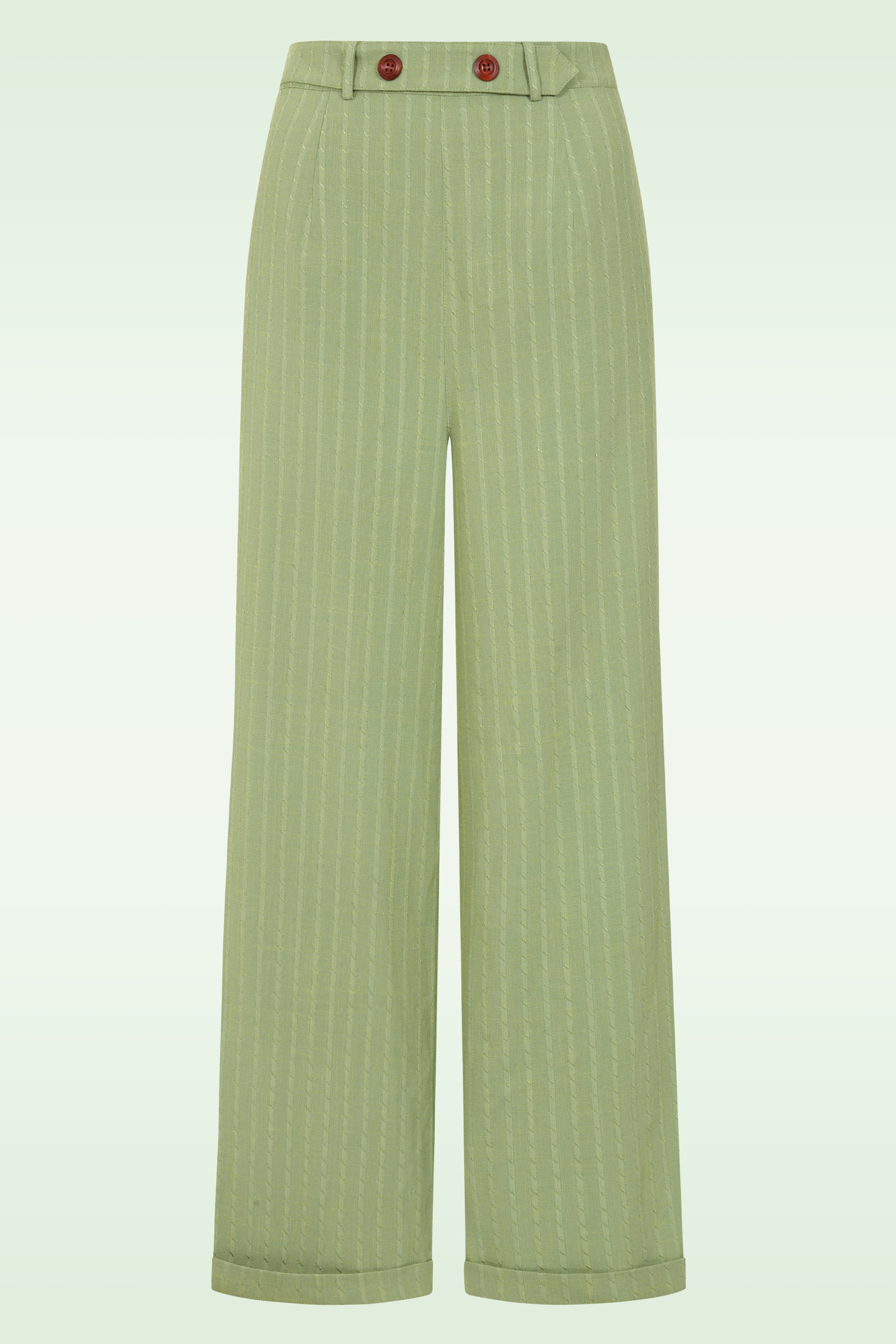 Banned Retro - Bonnie Rope pantalon in groen 3