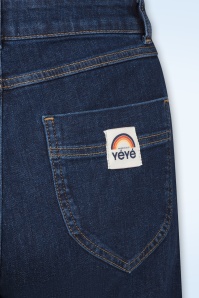 Mademoiselle YéYé - Rebel Rise jeans in retro blauw 2