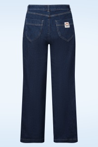 Mademoiselle YéYé - Rebel Rise jeans in retro blauw 3