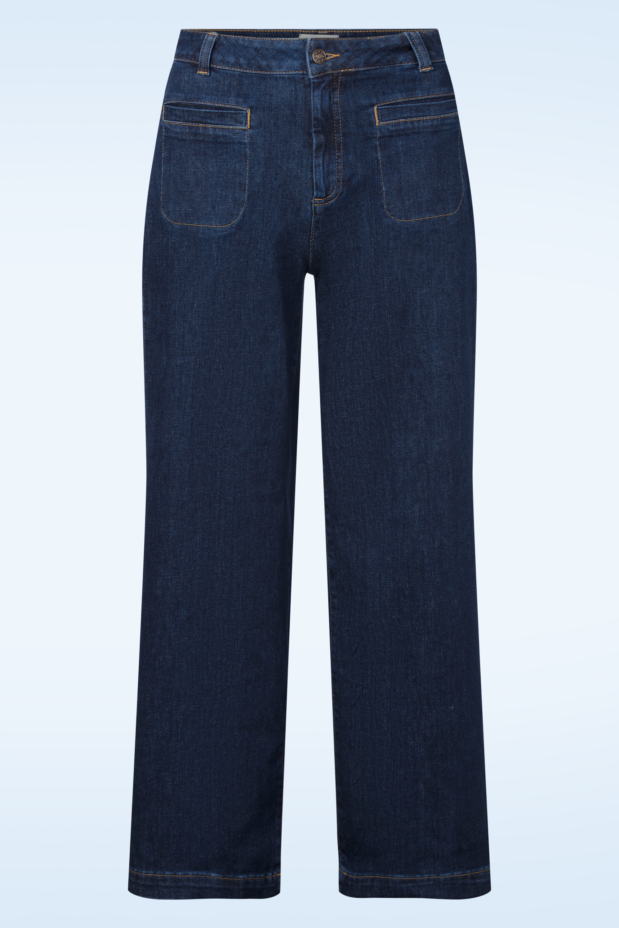 Mademoiselle YéYé - Rebel Rise jeans in retro blauw