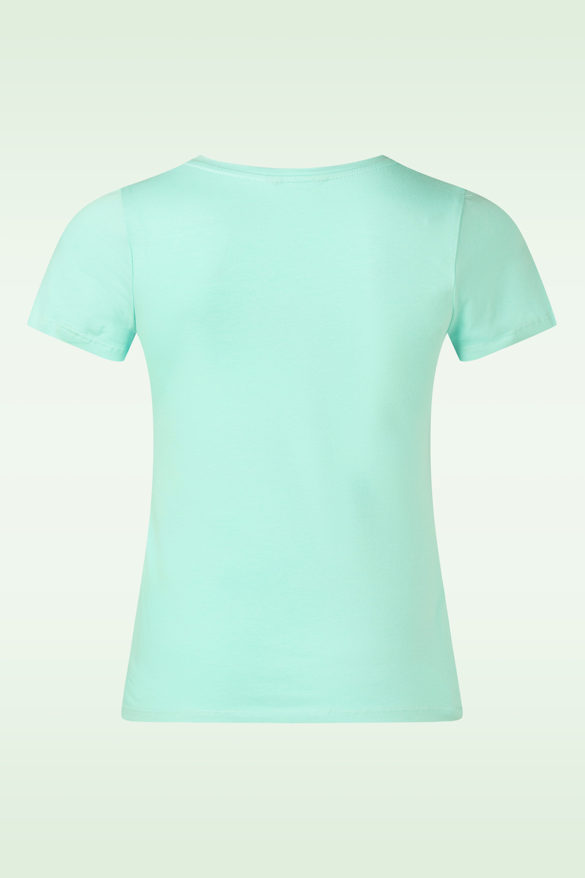 Queen Kerosin - Dolce Far Niente T-shirt in mintgroen 3