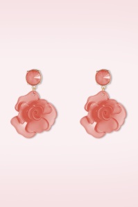 Day&Eve by Go Dutch Label - Blooming Spark oorbellen in koraal 2