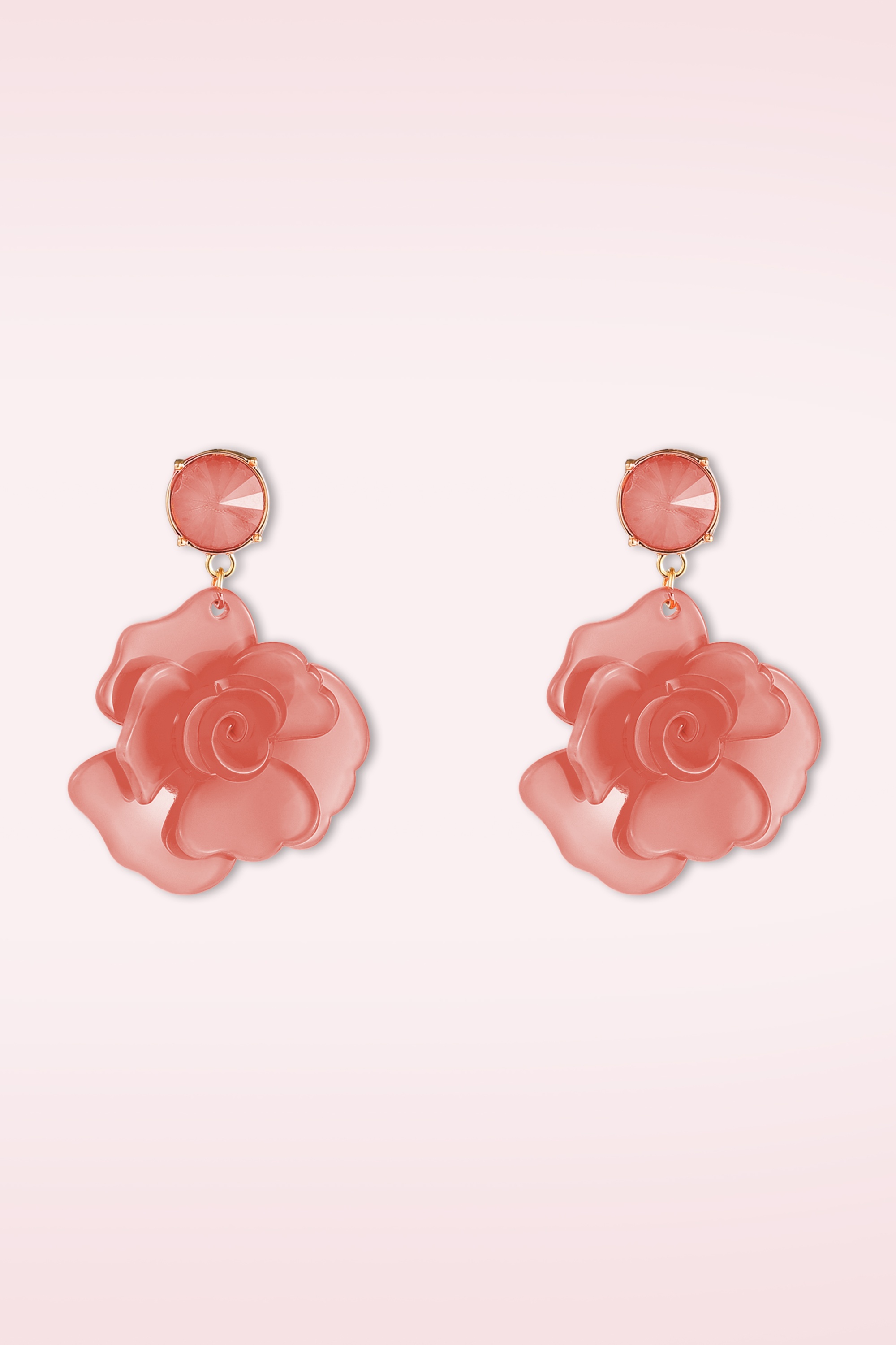 Day&Eve by Go Dutch Label - Blooming Spark oorbellen in koraal 2