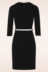Vintage Chic for Topvintage - Topvintage exclusive ~ Carla a-lijn jurk in zwart 3