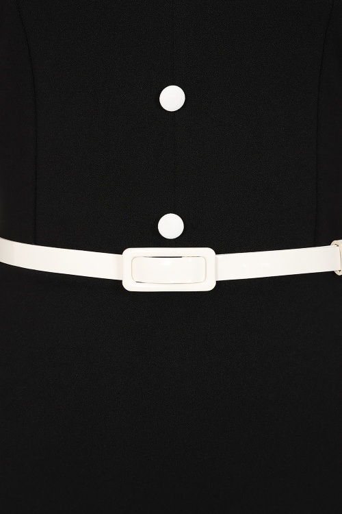 Vintage Chic for Topvintage - Topvintage exclusive ~ Carla a-lijn jurk in zwart 2