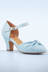 Lola Ramona ♥ Topvintage - Ava Heartstopper pumps in babyblauw 4
