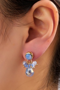 Day&Eve by Go Dutch Label - Bliss Beads oorbellen in aqua blauw