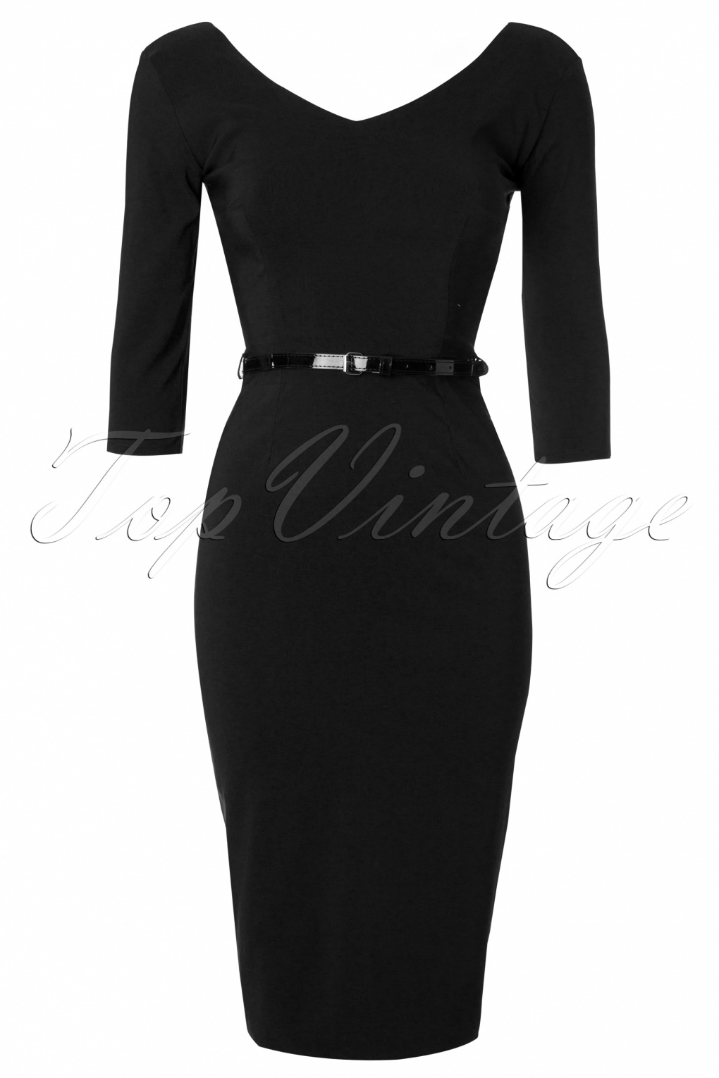 Burbank Black Pencil Dress