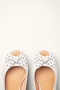 Lola Ramona ♥ Topvintage - Ava Take a Bow sandaaltjes in gebroken wit 3