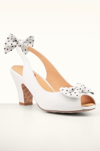 Lola Ramona ♥ Topvintage - Ava Take a Bow sandaaltjes in gebroken wit 4