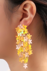 Day&Eve by Go Dutch Label - Sunny Flower oorbellen in geel