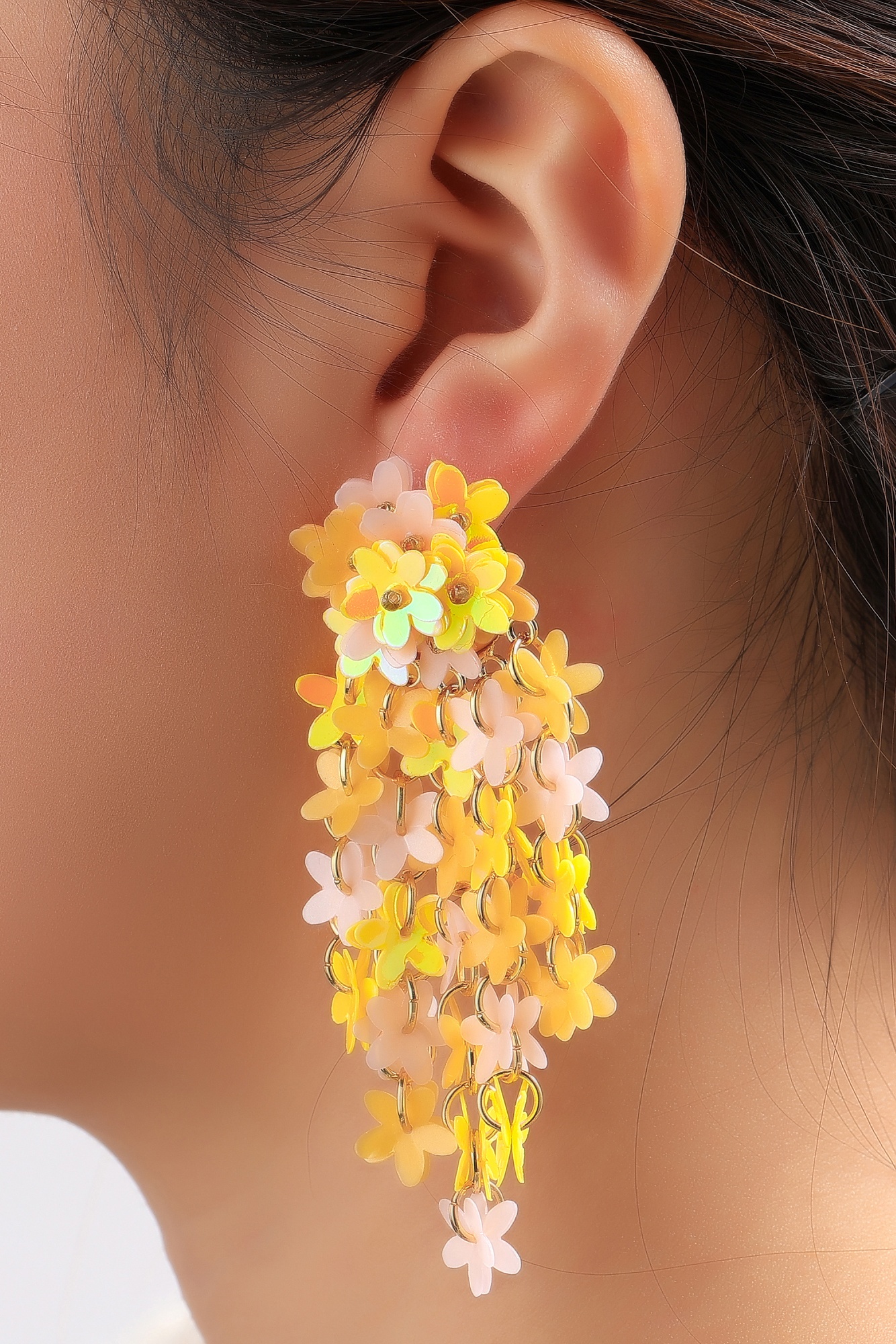 Day&Eve by Go Dutch Label - Sunny Flower oorbellen in geel