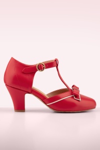 Lola Ramona ♥ Topvintage - Ava Dollhouse pumps in rood 2