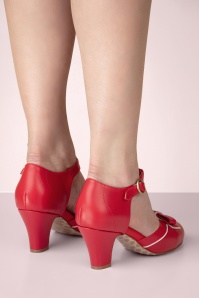 Lola Ramona ♥ Topvintage - Ava Dollhouse pumps in rood 5