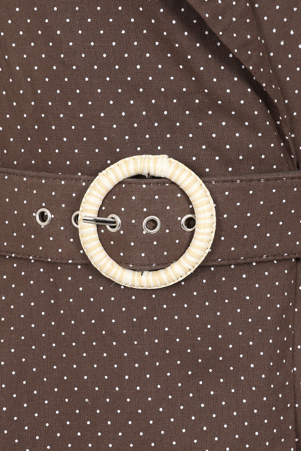 Banned Retro - Derby Belle wikkeljurk in bruin 3