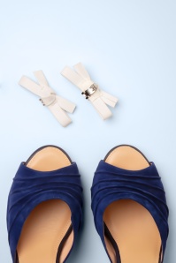 Lola Ramona ♥ Topvintage - Ava Corporate Coast muiltjes in navy 3