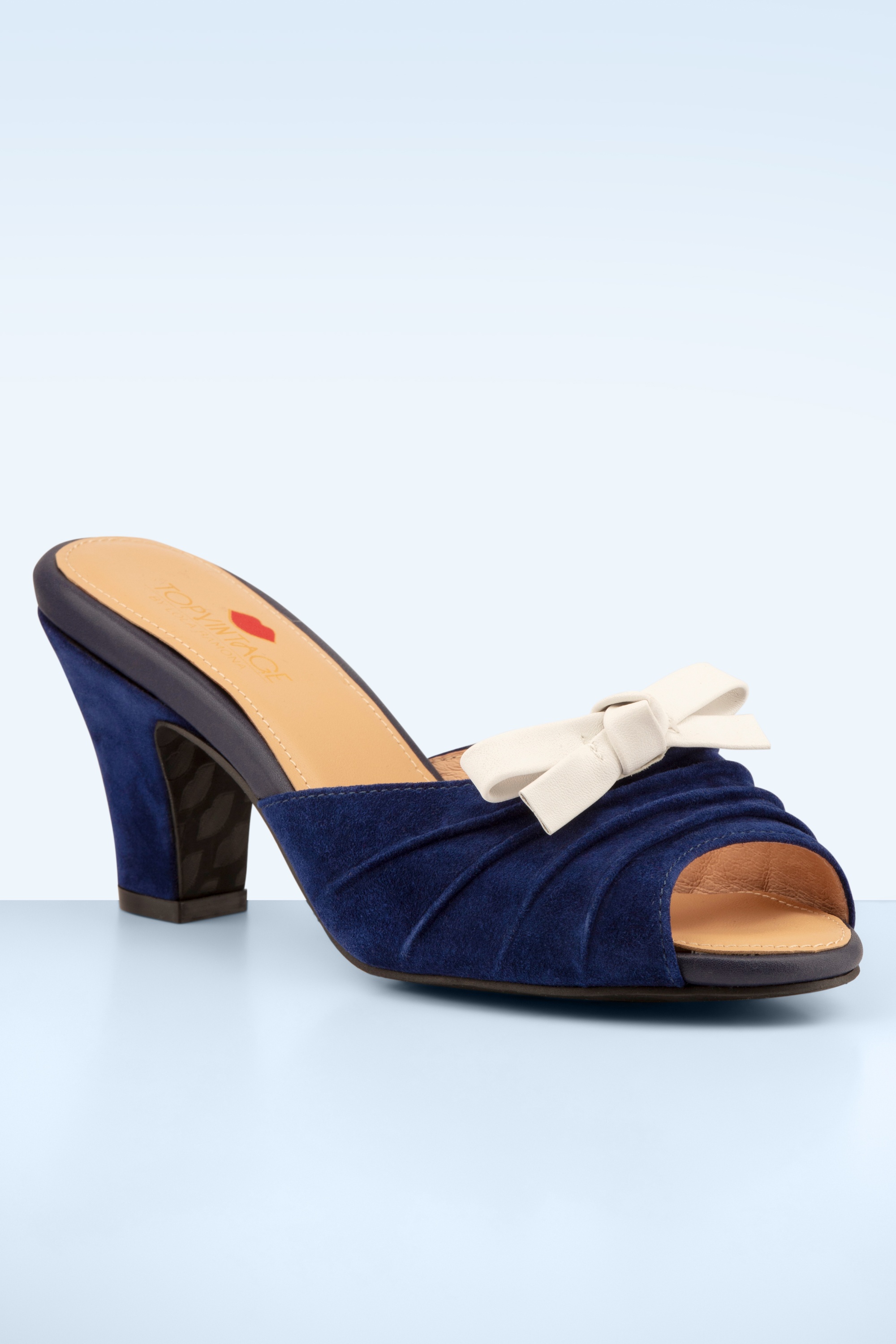 Lola Ramona ♥ Topvintage - Ava Corporate Coast muiltjes in navy 4