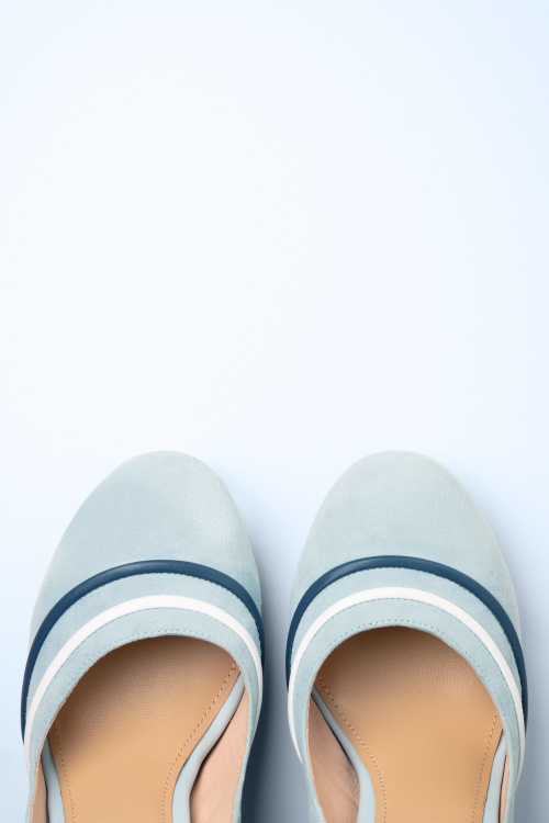 Lola Ramona ♥ Topvintage - June Dorsey pumps in babyblauw 3
