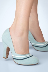Lola Ramona ♥ Topvintage - June Dorsey pumps in babyblauw
