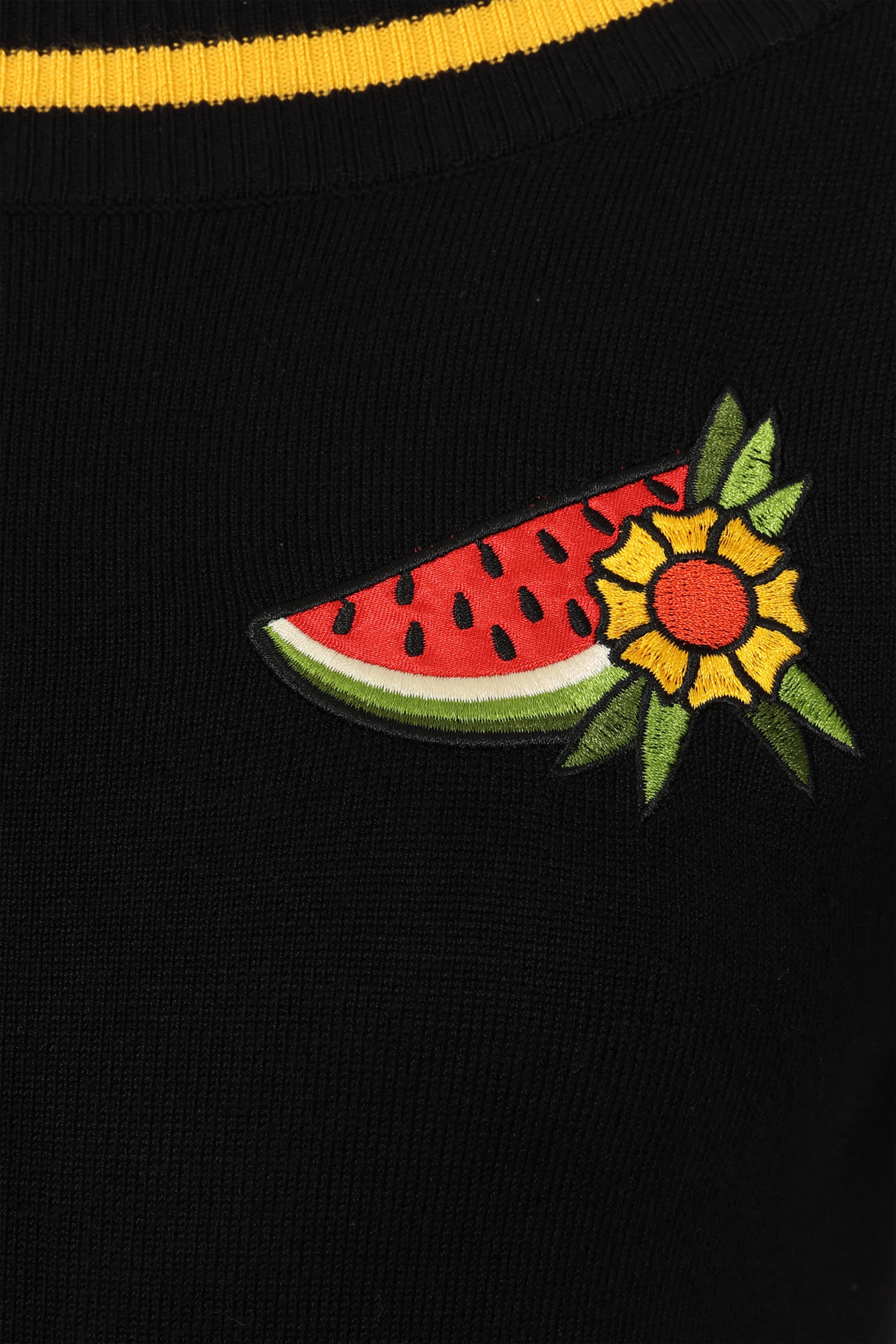 Banned Retro - Luna Summer gebreid truitje in zwart 3