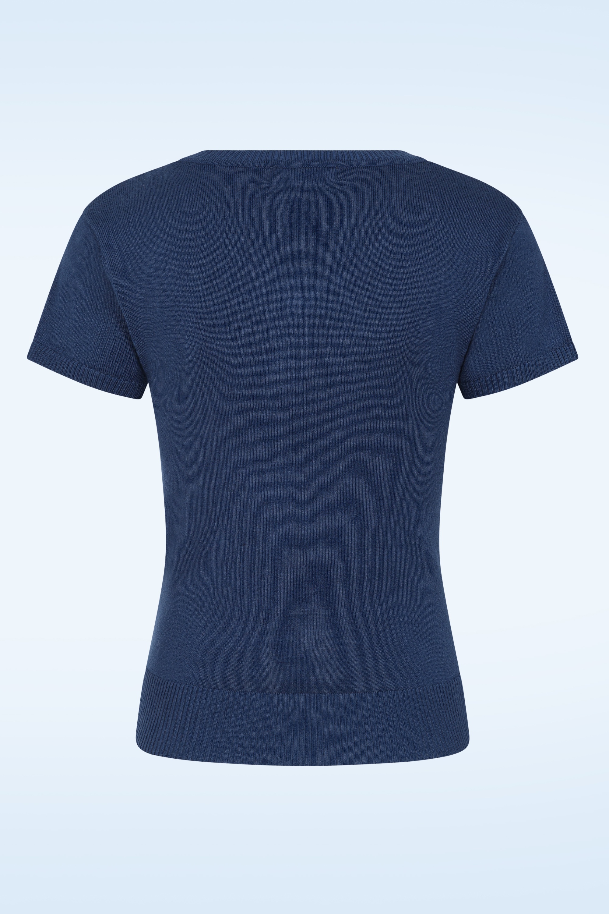 Banned Retro - Marine Molly gebreid truitje in navy 5