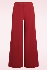 King Louie - Peppa Woven Crepe broek in chili rood 2
