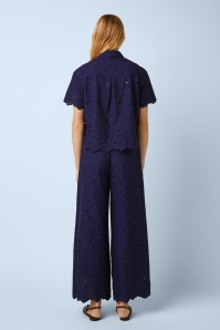 King Louie - Ethel Brava Broderie pantalon in beacon blauw 4