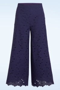 King Louie - Ethel Brava Broderie pantalon in beacon blauw 2