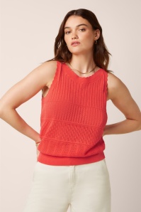 King Louie - Nicky Rocky Ajour top in summer fig