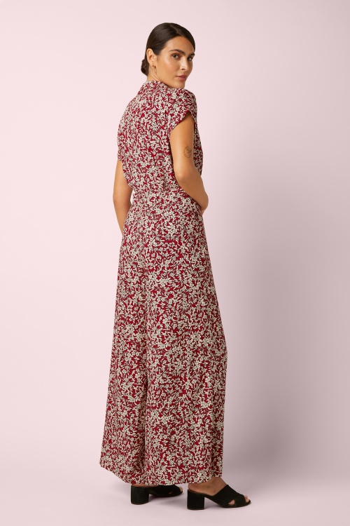 King Louie - Daisy Paradis jumpsuit in chili rood 3