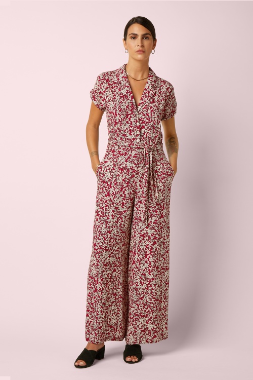 King Louie - Daisy Paradis jumpsuit in chili rood