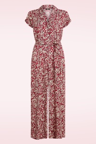 King Louie - Daisy Paradis jumpsuit in chili rood 2