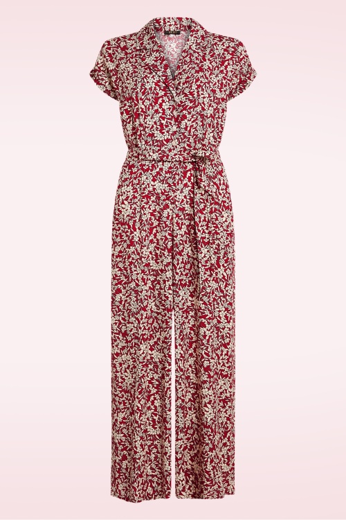 King Louie - Daisy Paradis jumpsuit in chili rood 2