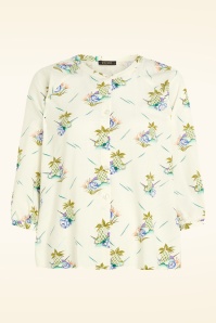 King Louie - Cybil Colada blouse in ice cream 2