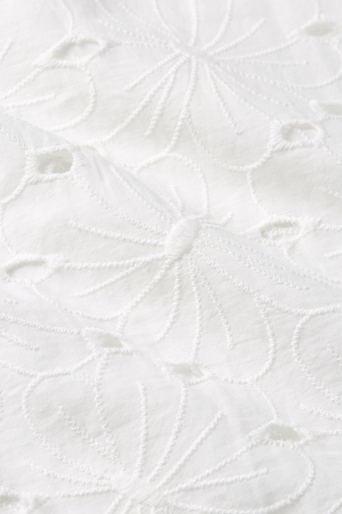 King Louie - Evelina Brava Broderie blouse in wit 4