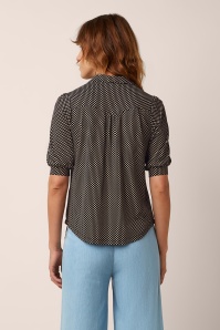 King Louie - Carina Piper blouse in zwart 3
