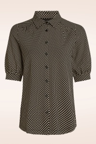 King Louie - Carina Piper blouse in zwart 2