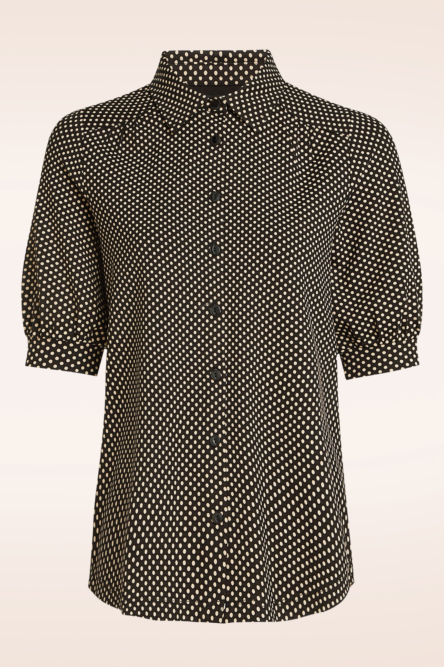 King Louie - Carina Piper blouse in zwart 2