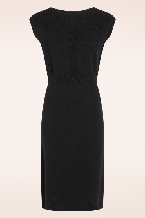 King Louie - Lina Rocky Ajour jurk in zwart 2