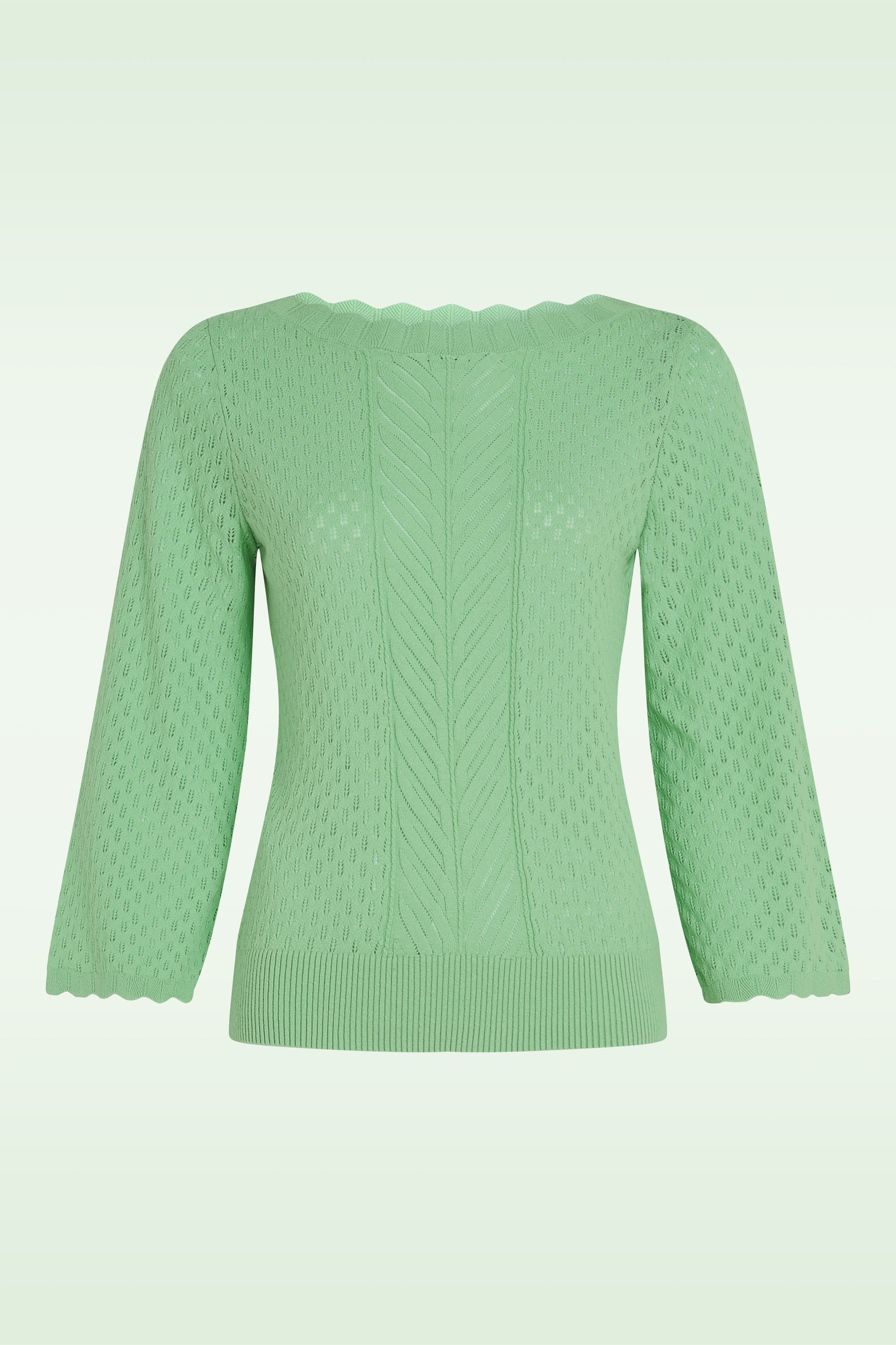 King Louie - Audrey Rocky Ajour top in minty meadow 2