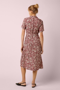 King Louie - Olive Paradis jurk in chili rood 3