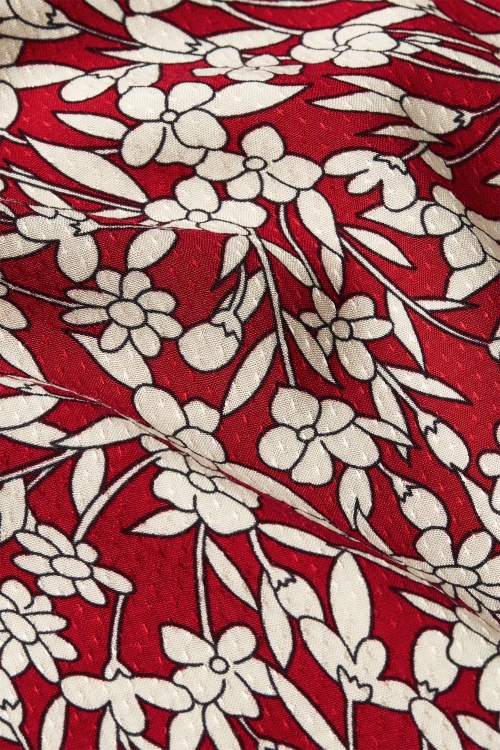 King Louie - Olive Paradis jurk in chili rood 4